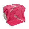 John Hanly Cashmere Merino Throw - Raspberry