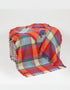 Merino Wool Cashmere Throw Bright Yellow, Pink and Green Check