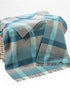 John Hanly Cashmere Merino Throw | Grey Duck Egg Aqua