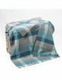 John Hanly Cashmere Merino Throw | Grey Duck Egg Aqua