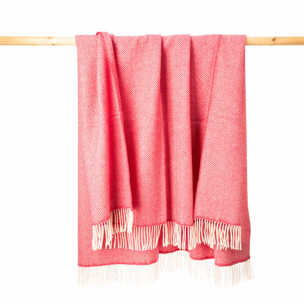 John Hanly Cashmere Throw | Dusty Pink Bubblegum