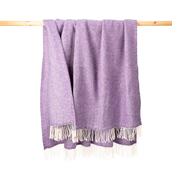 John Hanly Cashmere Throw - Lavender Purple