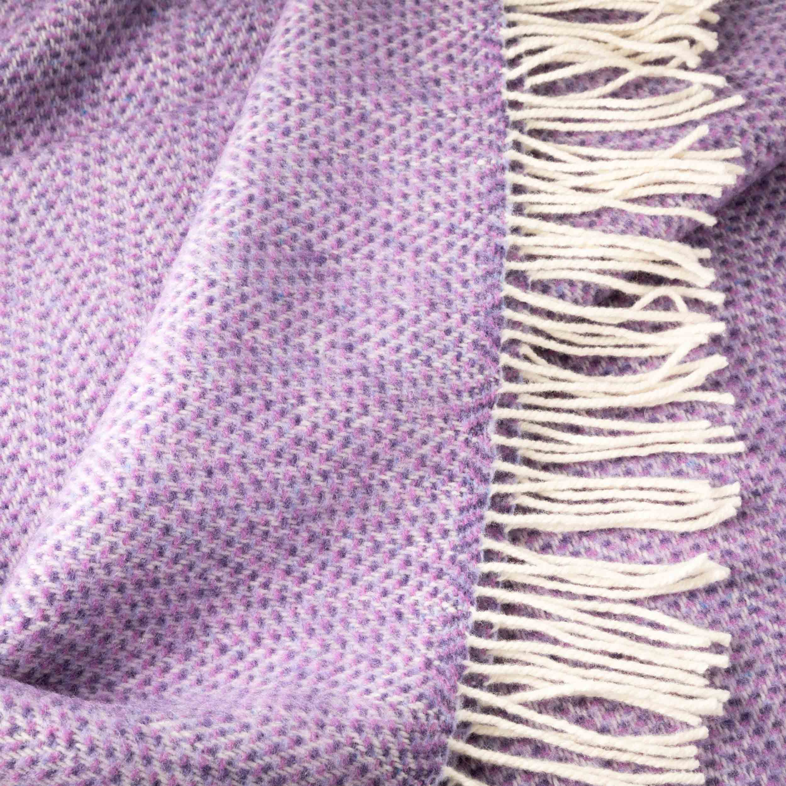 John Hanly Cashmere Throw - Lavender Purple