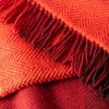John Hanly Cashmere Throw | Red Wine Burgundy