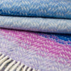 John Hanly Cashmere Throw | Blue Lavender Purple