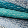 John Hanly Cashmere Throw | Aqua Teal Mist