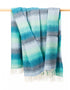 John Hanly Cashmere Throw | Aqua Teal Mist