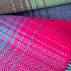 John Hanly Cashmere Merino Throw | Red Green Denim