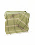 Merino Wool Cashmere Throw Green Beige Cream Overcheck