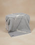 Irish Merino Wool Cashmere Throw - Grey Herringbone | John Hanly