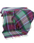 John Hanly Cashmere Merino Throw - Purple Green Navy