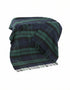John Hanly Cashmere Merino Throw - Navy Green