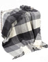 John Hanly Cashmere Merino Throw | Black Grey