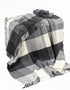 John Hanly Cashmere Merino Throw | Black Grey