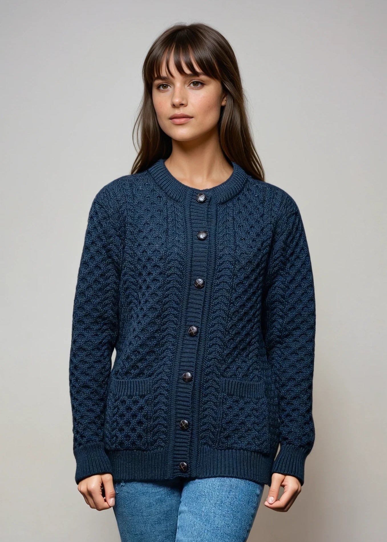 Aran Lumber Cardigan | Ocean