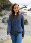 Aran Lumber Cardigan | Demin Marl