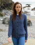 Aran Lumber Cardigan | Demin Marl
