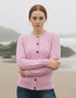 Aran Lumber Cardigan | Pink