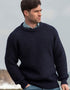 Fisherman Rib Crew Neck Sweater | Navy