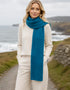 IrelandsEye Luxe Écharpe côtelée | Loden
