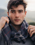 John Hanly Merino Scarf | Charcoal Grey