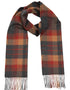 John Hanly Merino Scarf | Orange Charcoal