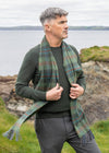 John Hanly Lambswool Scarf | Green Check