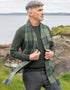 John Hanly Lambswool Scarf | Green Check