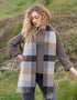 John Hanly Lambswool Scarf | Beige Brown