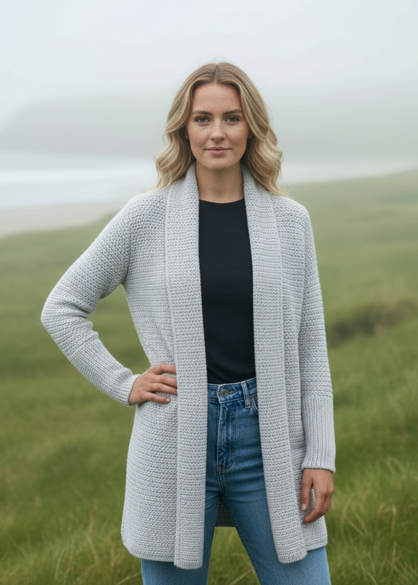 IrelandsEye Women's Kilcoole Coatigan | Silver Marl