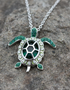 Pendentif Tortue de mai avec cristaux Swarovski