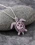 Pendentif tortue de juin avec cristaux Swarovski