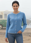 IrelandsEye Women's Killiney Cardigan | Pale Blue