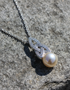 Celtic Pearl Necklace Adorned By Swarovski Crystals