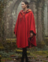 Jimmy Hourihan Classic Red Wool Walking Cape (No Pockets)