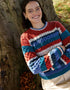 IrelandsEye Aran Multi-Coloured Sweater | Chilli
