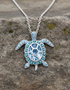 Pendentif Tortue de mars avec cristaux Swarovski