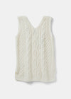 Aran Ladies Vest | Natural - Clearance