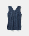 Aran Ladies Vest | Denim - Clearance