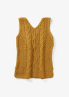 Aran Ladies Vest | Sunflower