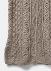 Aran Ladies Vest | Oatmeal - Clearance