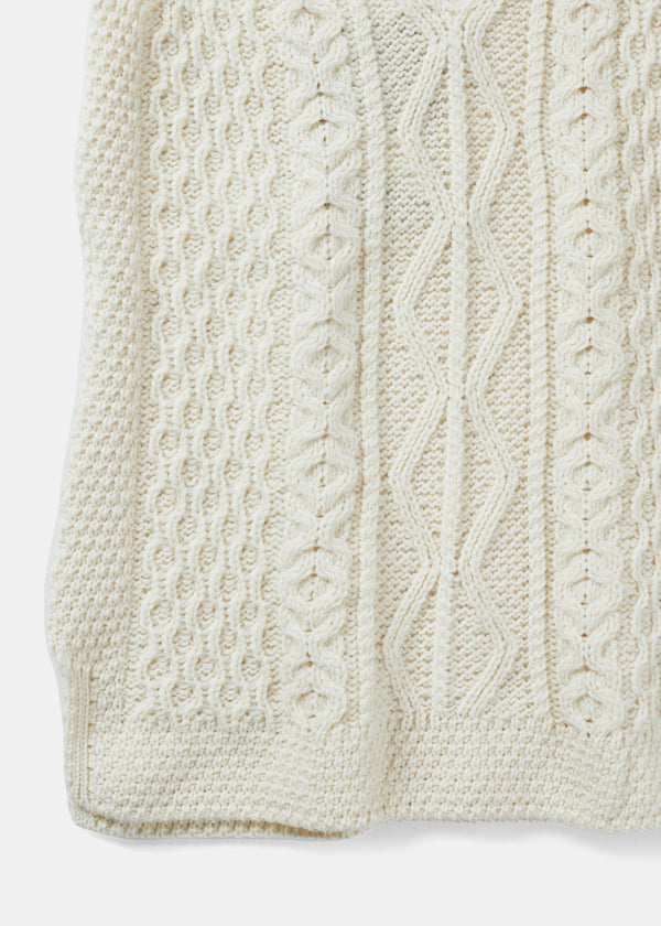 Aran Ladies Vest | Natural - Clearance