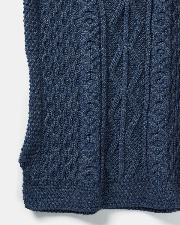 Aran Ladies Vest | Denim - Clearance