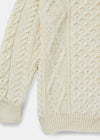 Aran Wool Sweater | Natural