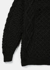 Aran Wool Sweater | Army Green