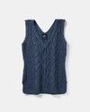 Aran Ladies Vest | Denim - Clearance