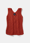 Aran Ladies Vest | Orange