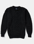 Aran Wool Sweater | Charcoal - Clearance