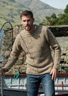 Tweed Roll Neck Mens Sweater