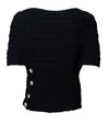 Aran Crossover Wrap | Black